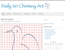 Tablet Screenshot of daily.srichinmoyart.com